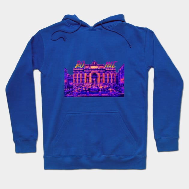 Trevi Fountain Rome Hoodie by KoumlisArt